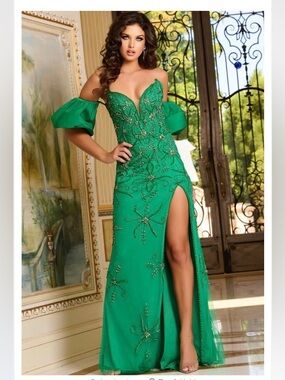 Jovani | Dresses | Jovani 12 Floral Appliques Backless Prom Dress Ice Pink  | Poshmark